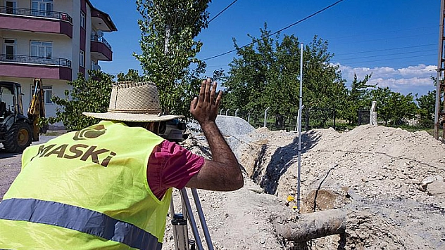 4 kilometrelik kanalizasyon hattı