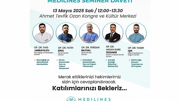 Medilines Hospital'dan Elazığ'da seminer düzenleyecek