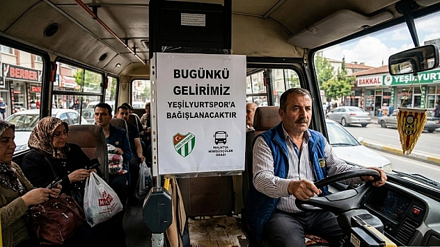 Minibüsçülerin geliri Yeşilyurtspor'a