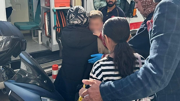Motosiklet çocuğa çarptı