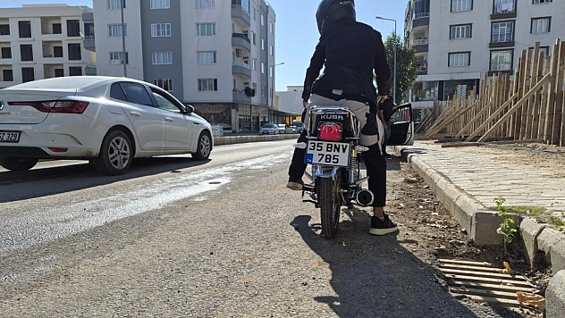 Motosiklet devrildi: 1 yaralı