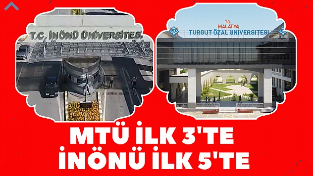 MTÜ ilk 3'te İnönü ilk 5'te