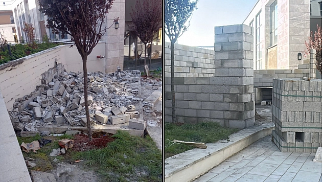 Muhtarlık ofisi kaçak değilmiş! Çözümü kaldırımda bulmuşlar!