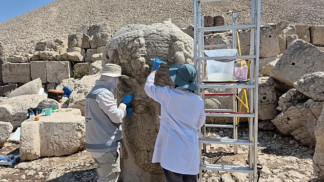 Nemrut'taki 2 bin yıllık heykeller nano teknolojiyle güçlendiriliyor