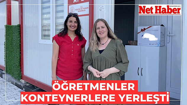 Öğretmenler konteynerlere yerleşti