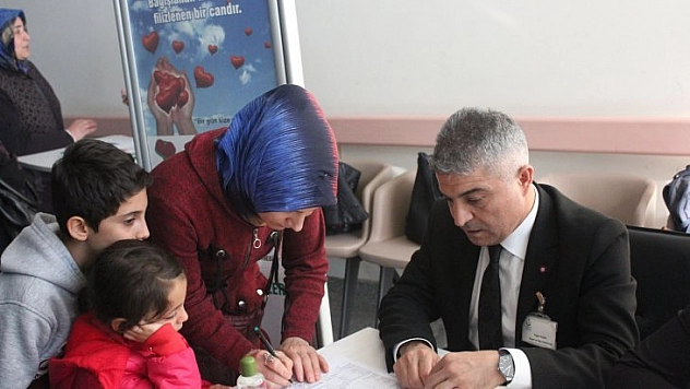 Organ bağış standı kuruldu