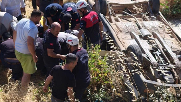 Otomobil şarampole devrildi: 1 ölü, 4 yaralı