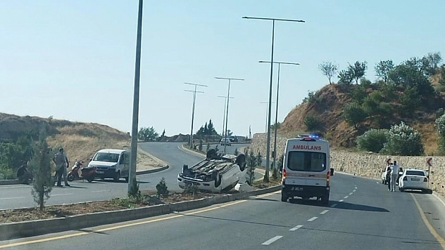 Otomobil takla attı: 1 yaralı