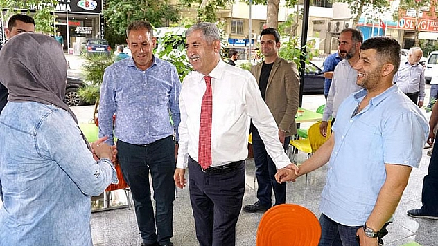 Polat esnafı dinledi