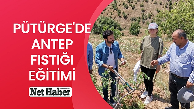 Pütürge'de antep fıstığı eğitimi