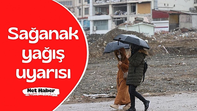 Sağanak yağış uyarısı