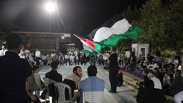 Sumud Filosu'na destek nöbeti