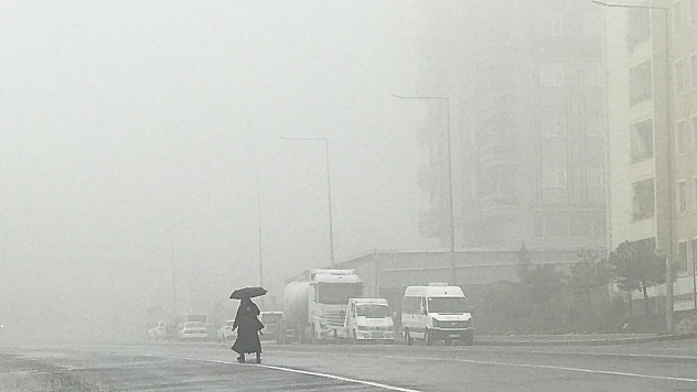 Şanlıurfa'da yoğun sis ve yağmur etkili oluyor