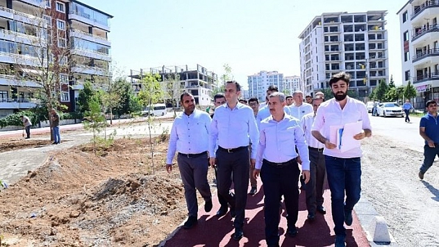 Şehit Engin Tilbaç parkında inceleme yaptı