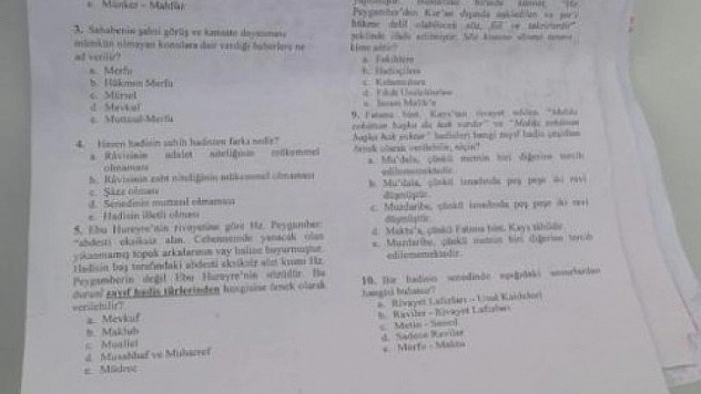 Sınav kağıtları heyecanlandırdı