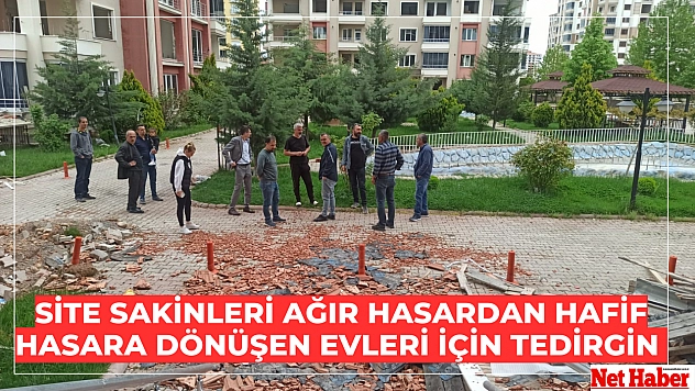 Site sakinleri tedirgin