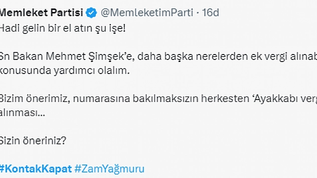 Sosyal medyada gündem zam