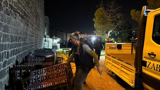 Sur diplerini işgal eden işyeri tahliye edildi