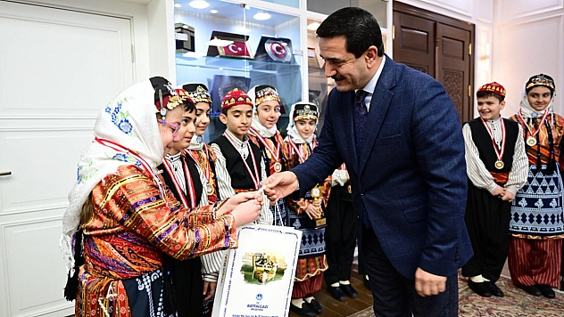 Taşkın, şampiyonları ağırladı