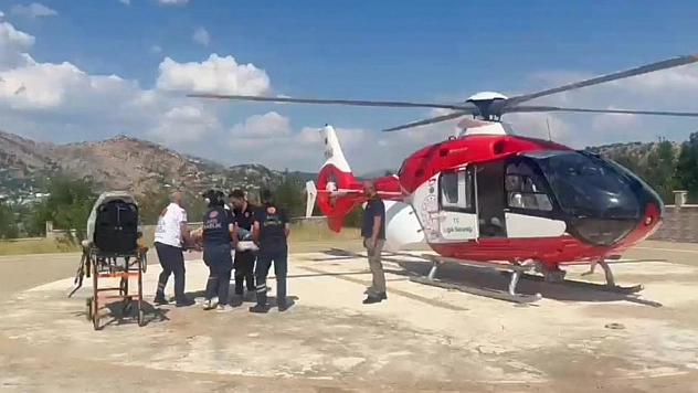 Tunceli'de elinden yaralandı, tedavisi için Malatya'ya getirildi
