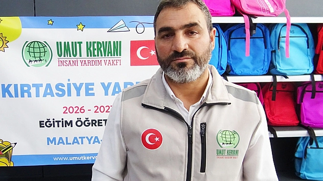 Umut Kervanı'ndan 100 öğrenciye kırtasiye desteği