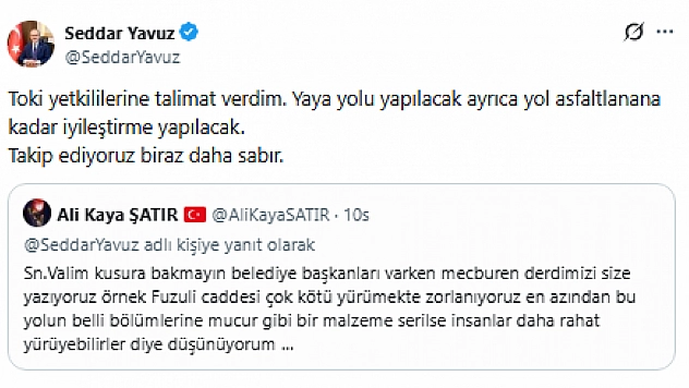 Vali Yavuz Duyarsız Kalmadı: Anında talimatı verdi