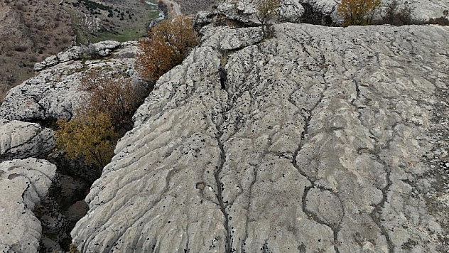 Yağmur suları 20 bin yılda şekillendirdi