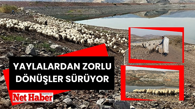 Yaylalardan zorlu dönüşler sürüyor