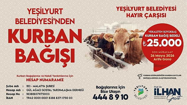 Yeşilyurt Belediyesi'nden Kurban Dayanışması