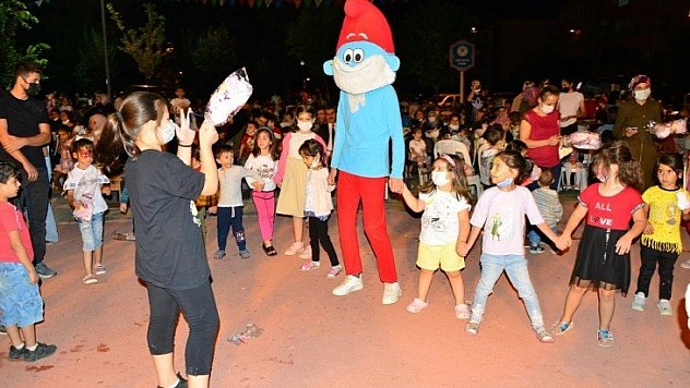Çocuklar doyasıya eğlendi