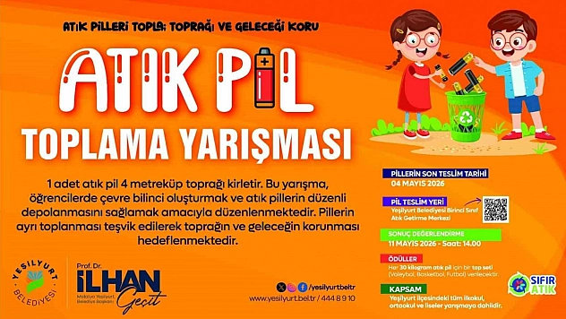 Bir pil, bir gelecek: Malatya'da öğrenciler için geri dönüşüm yarışı!