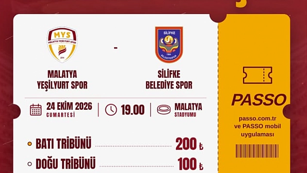 Yeşilyurtspor - Silifkespor maçı biletleri satışta