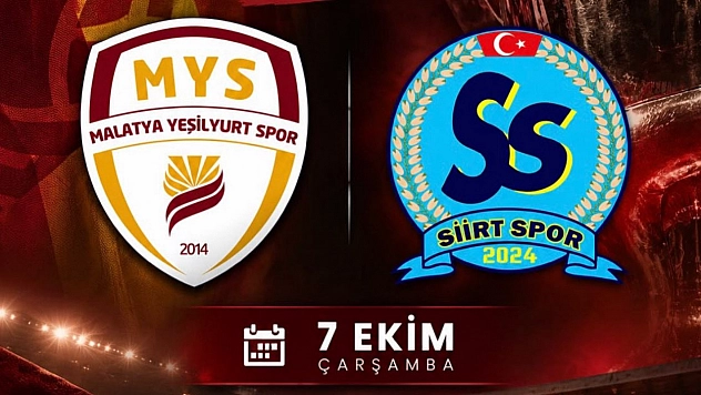 Yeşilyurtspor'un rakibi Siirtspor oldu