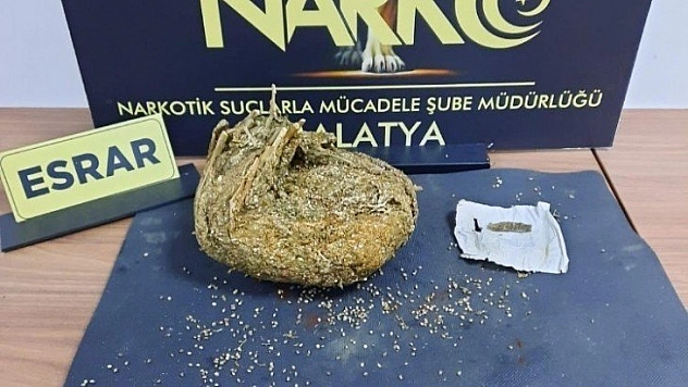Yolcu otobüsünde esrar
