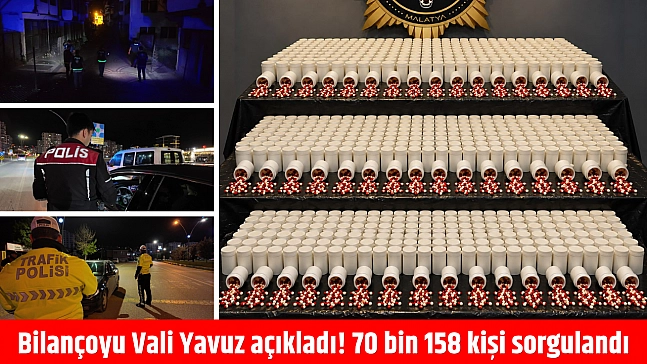 Bilançoyu Vali Yavuz açıkladı! 70 bin 158 kişi sorgulandı