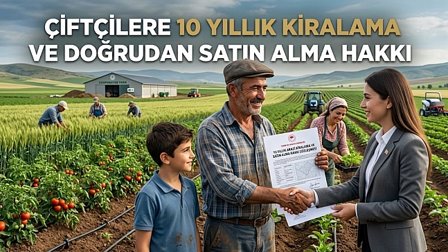Hazine arazileri yatırımcı ve çiftçilere açılıyor: Yıllık 10 milyon metrekare desteği