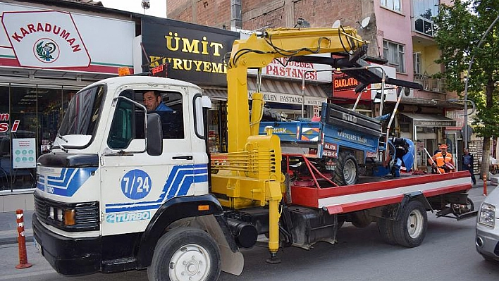 Çapa motoru kaza yaptı 