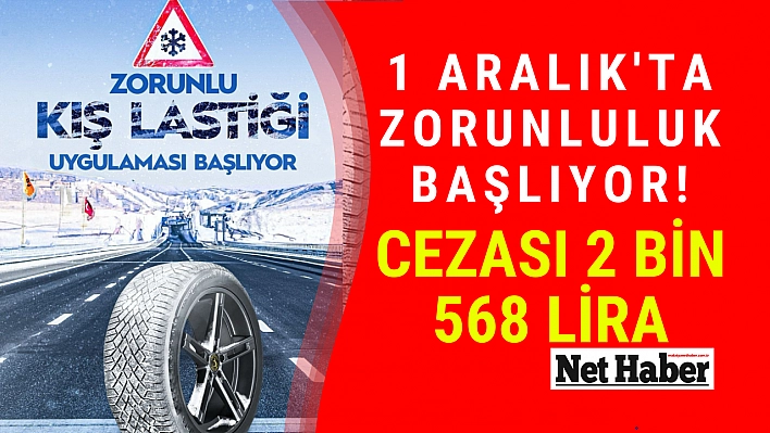 1 Aralık'ta zorunluluk başlıyor! Cezası 2 bin 568 lira