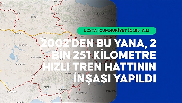 100. yılda hızlı tren ağlarıyla örülüyor