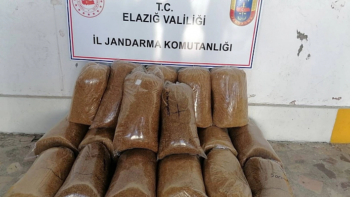 114 kilo tütün ele geçirildi