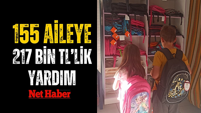 155 aileye 217 bin TL'lik yardım