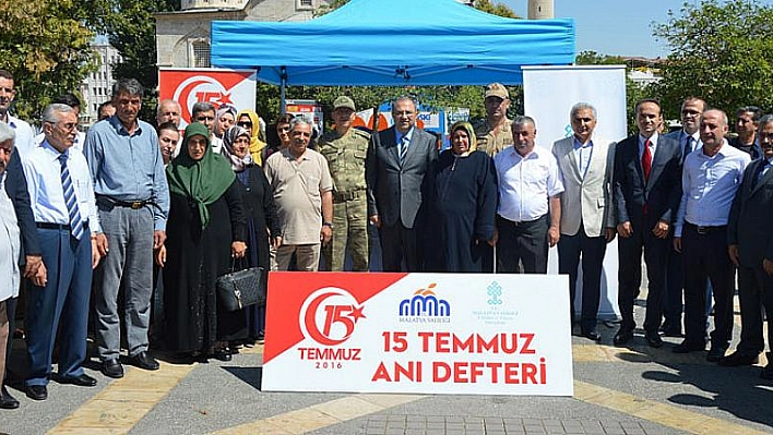 15 Temmuz anı defteri açıldı