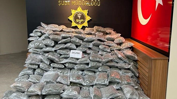 177 kilo uyuşturucu çıktı