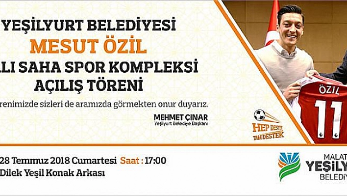 Spor kompleksine Özil'in ismi verildi