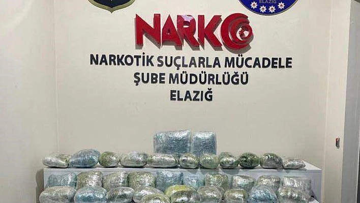 35 kilogram  esrar ele geçirildi