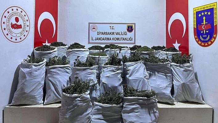 6 ayrı noktada 543 kilo esrar ele geçirildi