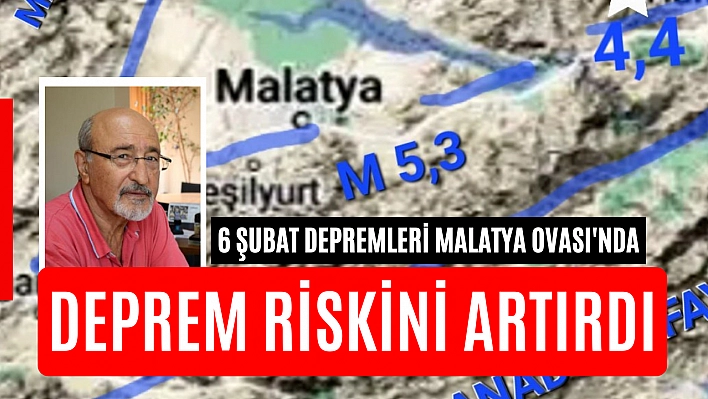 6 Şubat depremleri Malatya Ovası'nda deprem riskini artırdı