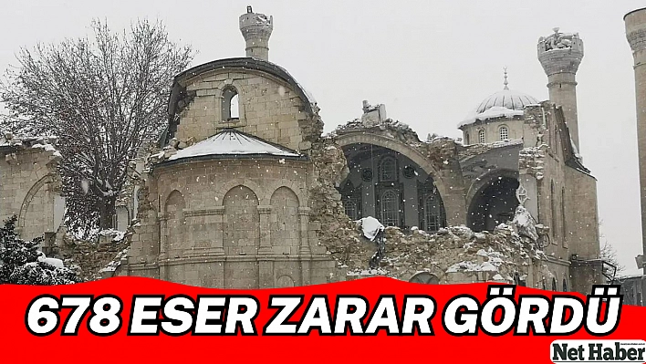 678  eser zarar gördü