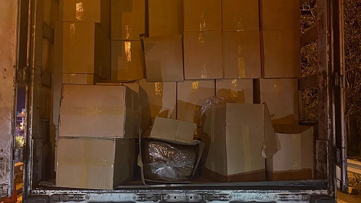 9 Milyon Liralık Kaçak Tütün Yakalandı