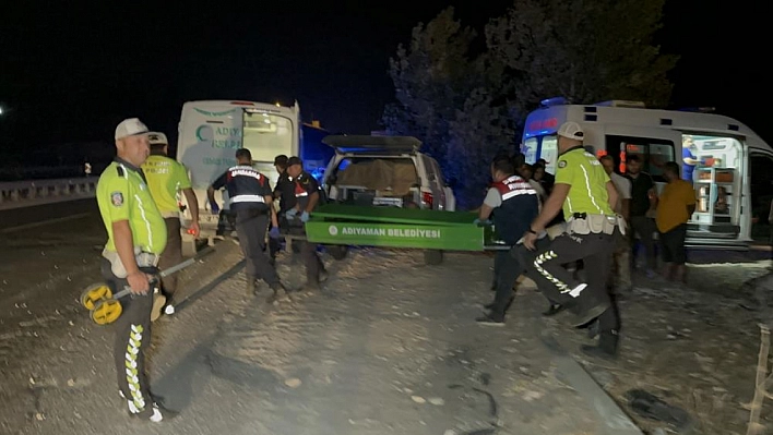 Adıyaman'da feci kaza: 1 ölü, 1'i ağır 2 yaralı